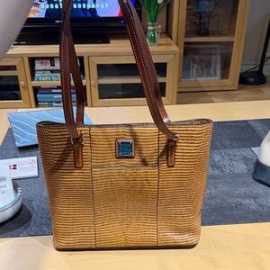 Dooney & Bourke Tan Textured Tote